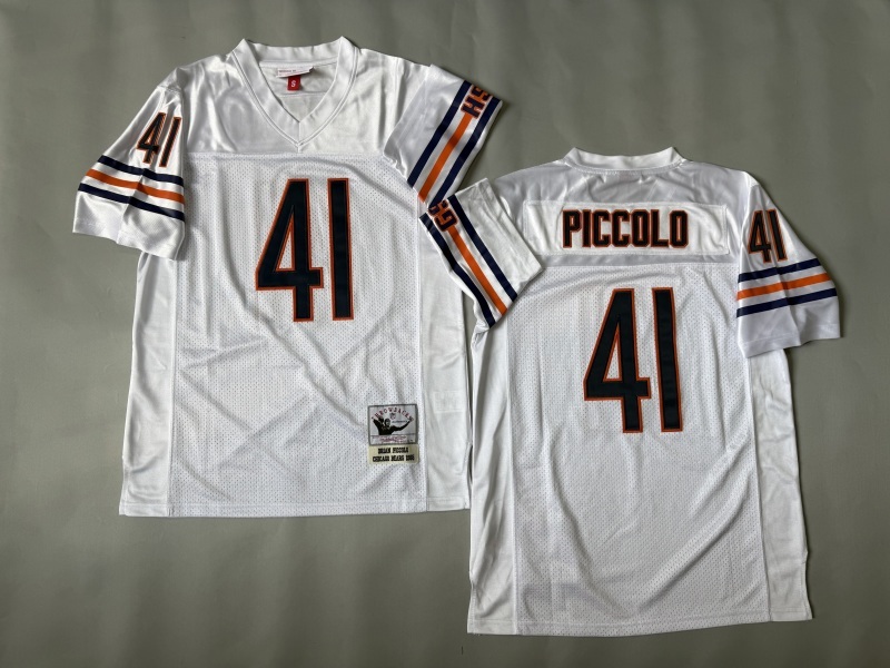 Men 2025 Nike Chicago Bears #41 Piccolo white Throwback Limited NFL Jersey style 001->chicago bears->NFL Jersey